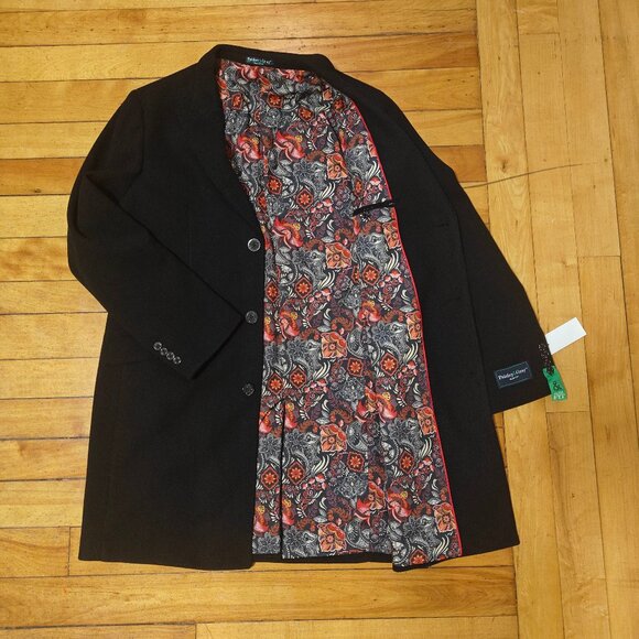 Paisley & Gray black single-breasted overcoat NWT - Picture 3 of 12